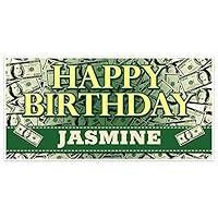Algopix Similar Product 6 - Pile Of Money Birthday Banner Party