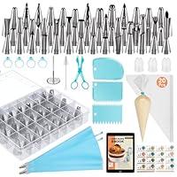 Algopix Similar Product 13 - Kootek 90 PCs Piping Bags and Tips Set