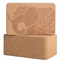 Algopix Similar Product 2 - Cork Wood Yoga Blocks with Premium