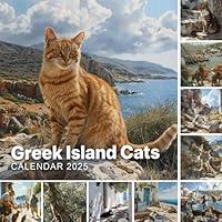Algopix Similar Product 12 - Greek Island Cats Calendar 2025 365