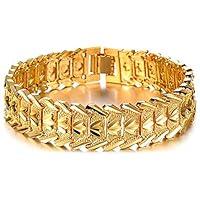 Algopix Similar Product 11 - Suyi Mens 18K Gold Plated Link
