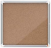 Algopix Similar Product 17 - Nobo Cork Lockable Notice Board 6 x A4