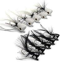 Algopix Similar Product 4 - YZD Bass Popper Fly Dry Fly Fishing