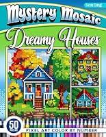 Algopix Similar Product 19 - Dreamy Houses Mystery Mosaics Color by