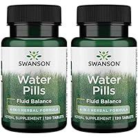 Algopix Similar Product 5 - Swanson Water Pills 120 Tabs (Pack of 2)