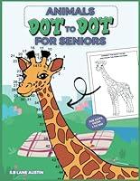 Algopix Similar Product 6 - Animals DotToDot Book for Seniors An