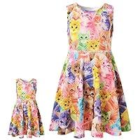 Algopix Similar Product 7 - GirlsDoll Matching Dresses Sleeveless