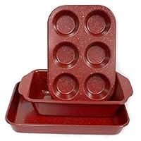 Algopix Similar Product 1 - casaWare Toaster Oven 3Piece Set Red