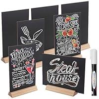 Algopix Similar Product 9 - Mini Chalkboard Signs with Base Stands