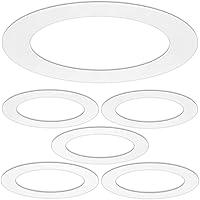 Algopix Similar Product 17 - 5 Pack Gloss White Goof Trim Ring for