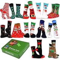 Algopix Similar Product 8 - TeeHee Christmas 12Pack Cotton Socks