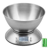 Algopix Similar Product 14 - Etekcity Food Kitchen Scale with Bowl