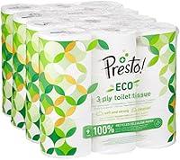 Algopix Similar Product 2 - Amazon Brand  Presto 3Ply ECO Toilet