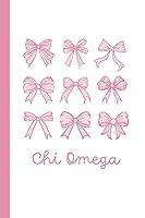 Algopix Similar Product 14 - Chi Omega Notebook A Beautiful 6 x 9