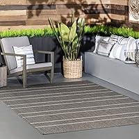 Algopix Similar Product 1 - nuLOOM Alaina IndoorOutdoor Striped