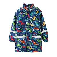 Algopix Similar Product 2 - Qfajcp Girls Hooded Raincoat Print Rain