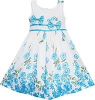 Algopix Similar Product 15 - Sunny Fashion Girls Dress Rose Flower