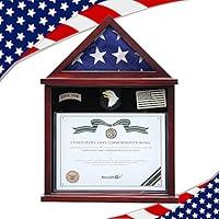 Algopix Similar Product 1 - Flag Display Case Military Shadow Box