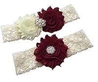Algopix Similar Product 19 - Daddasprincess Wedding Garter Ivory