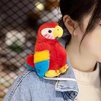 Algopix Similar Product 13 - Wmena Magnetic Shoulder Parrot Plush