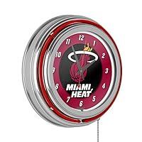 Algopix Similar Product 4 - Miami Heat NBA Chrome Double Ring Neon