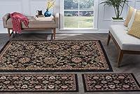 Algopix Similar Product 7 - Leanna Transitional Oriental Black