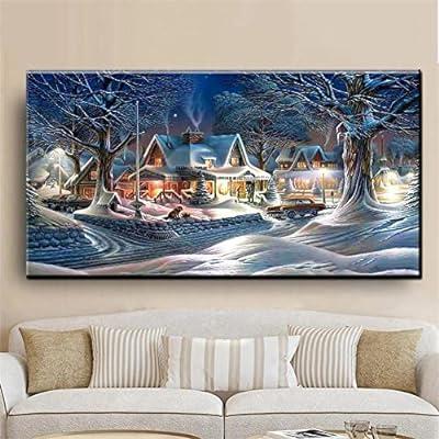 5D Diamond Painting Kits for Adults 2-Piece Art Set,Full Drill Crystal  Rhinestone Embroidery Pictures Arts Craft,Canvas,Cross Stitch, Diamond Art  are All Part of Home Entertainment Decoration 