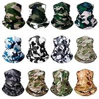 Algopix Similar Product 14 - 12 pcs Breathable Neck Gaiter Face