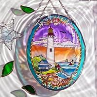 Algopix Similar Product 6 - Lighthouse Garden Suncatcher for