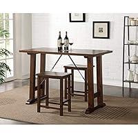 Algopix Similar Product 8 - Benjara Benzara Wooden Counter Height