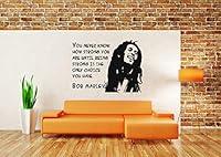 Algopix Similar Product 6 - Vinyl Sticker Bob Marley Quote Portrait