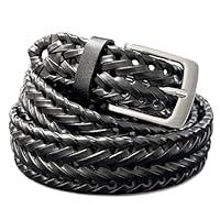 Algopix Similar Product 11 - 20154 Braided Belt Genuine Leather