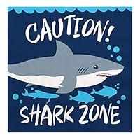 Algopix Similar Product 20 - Big Dot of Happiness Shark Zone 