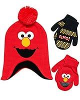 Algopix Similar Product 2 - Sesame Street Elmo Hat and 2 Pair