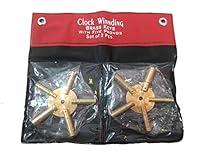 Algopix Similar Product 7 - Universal 5 Prong Brass Clock Key for