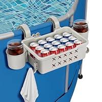 Algopix Similar Product 8 - ARENKU Poolside Storage Basket with Cup
