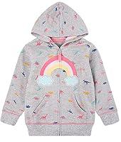 Algopix Similar Product 3 - Popshion Toddler Girls Zip up Rainbow