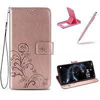 Algopix Similar Product 7 - Rose Gold Leather Case for OnePlus Nord