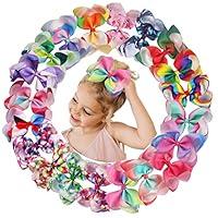 Algopix Similar Product 20 - 20 Colors 6Inch Large Big Hair Bows