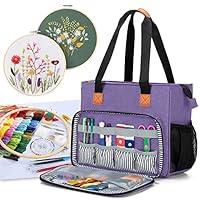Algopix Similar Product 17 - LUXJA Embroidery Project Carrying Bag
