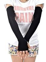 Algopix Similar Product 1 - Simplicity Long Black Gloves Pair