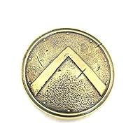 Algopix Similar Product 15 - Belt buckle Spartan Shield Handmade
