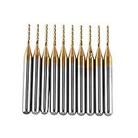 Algopix Similar Product 11 - 10Pcs 1mm Tungsten Carbide End Mill