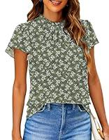 Algopix Similar Product 20 - SimpleFun Floral Casual Tops for Women