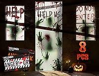 Algopix Similar Product 10 - KD KIDPAR 8Pcs Halloween Window Door