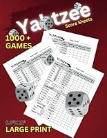 Algopix Similar Product 4 - YATZEE SCORE PADS Easy To Read And