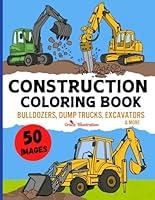 Algopix Similar Product 8 - Construction Vehicles Coloring Book