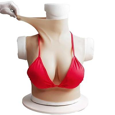 Best Deal for Silicone/Cotton Filled Breastplate Realistic Breast Forms