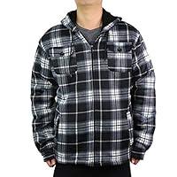 Algopix Similar Product 2 - LeeHanTon Mens Flannel Jackets Sherpa