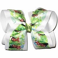 Algopix Similar Product 15 - DS-342L Large Tiana over White Hair Bow